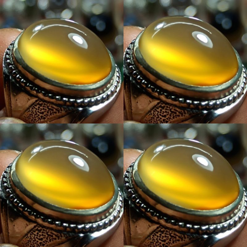 cincin batu akik raflesia yellow