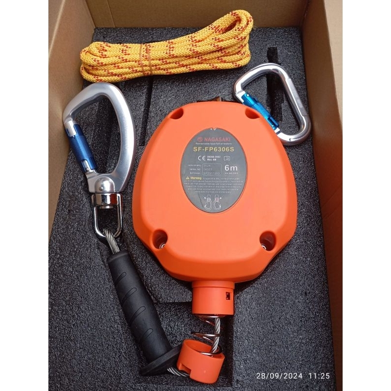 Nagasaki Fall Arrester 6 Meter Retractable Fall Arester Alat Safety Pengaman