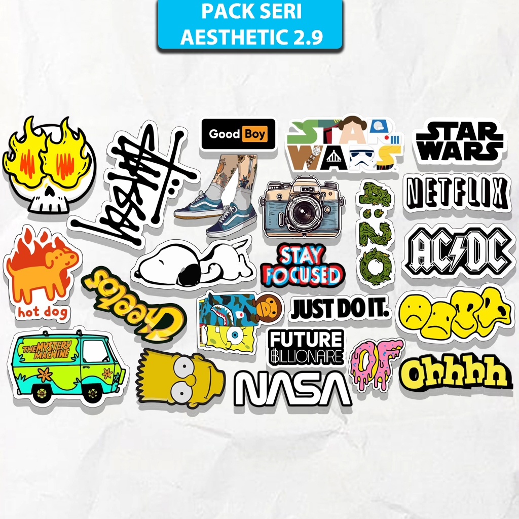 

Sticker Pack Aesthetic Hypebeast Anti Air Bisa Ditempel Di Berbagai Benda