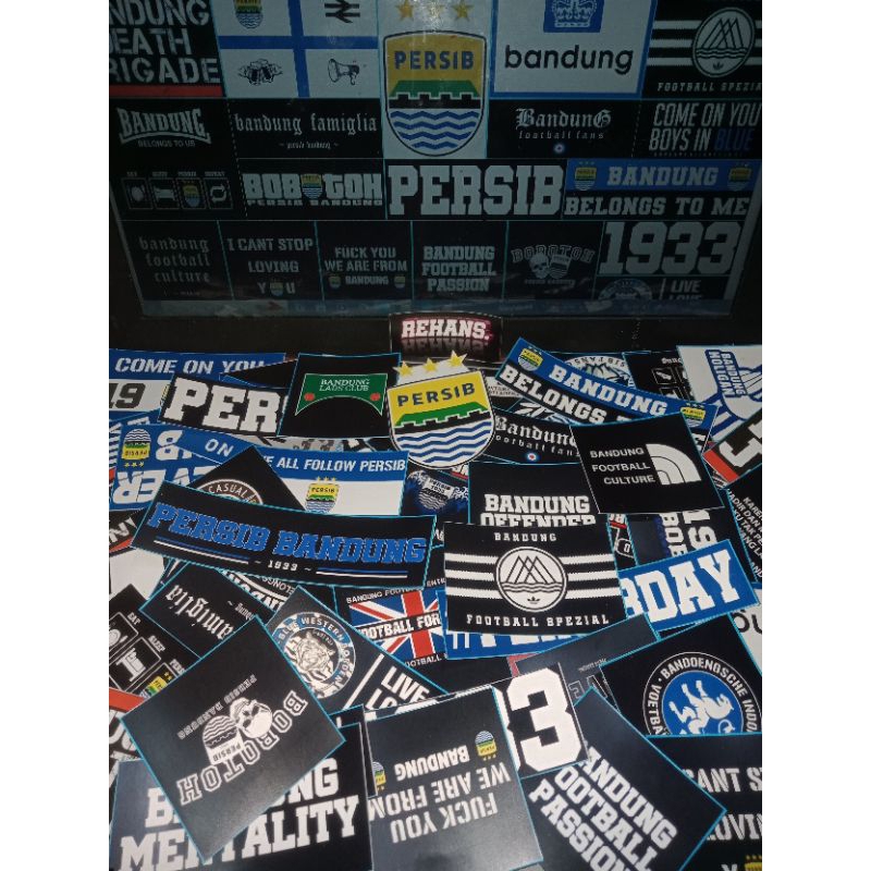 

STIKER PERSIB BANDUNG ISI 50+pcs BAHAN VINYL