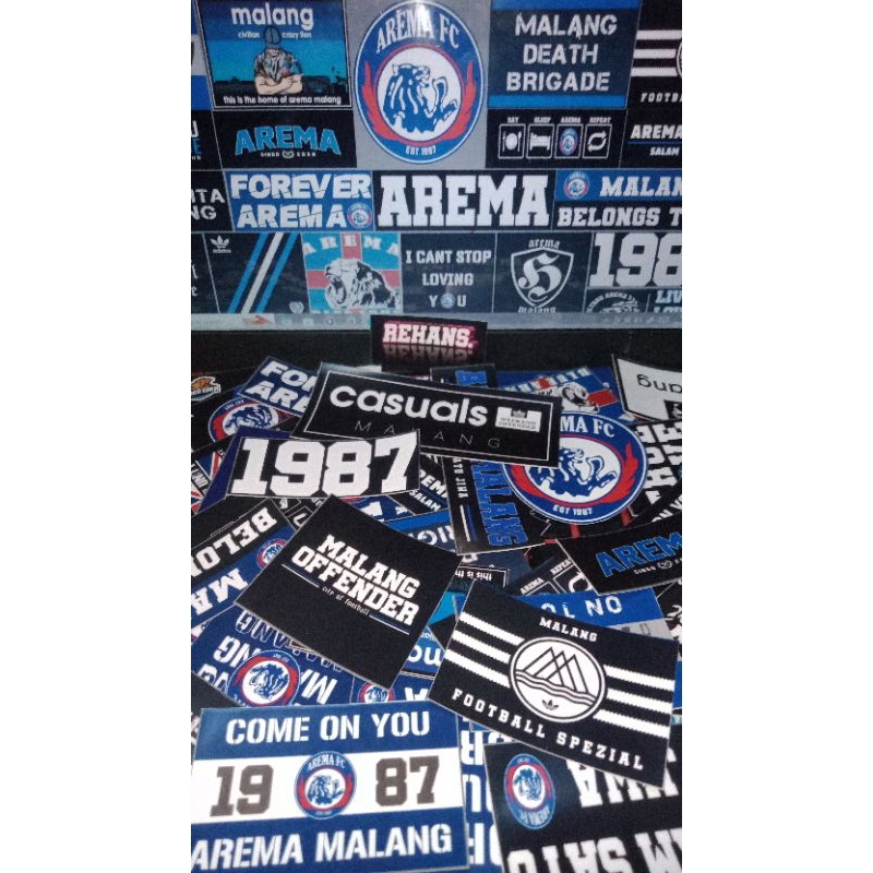 

STIKER AREMA FC ISI 50+pcs BAHAN VINYL