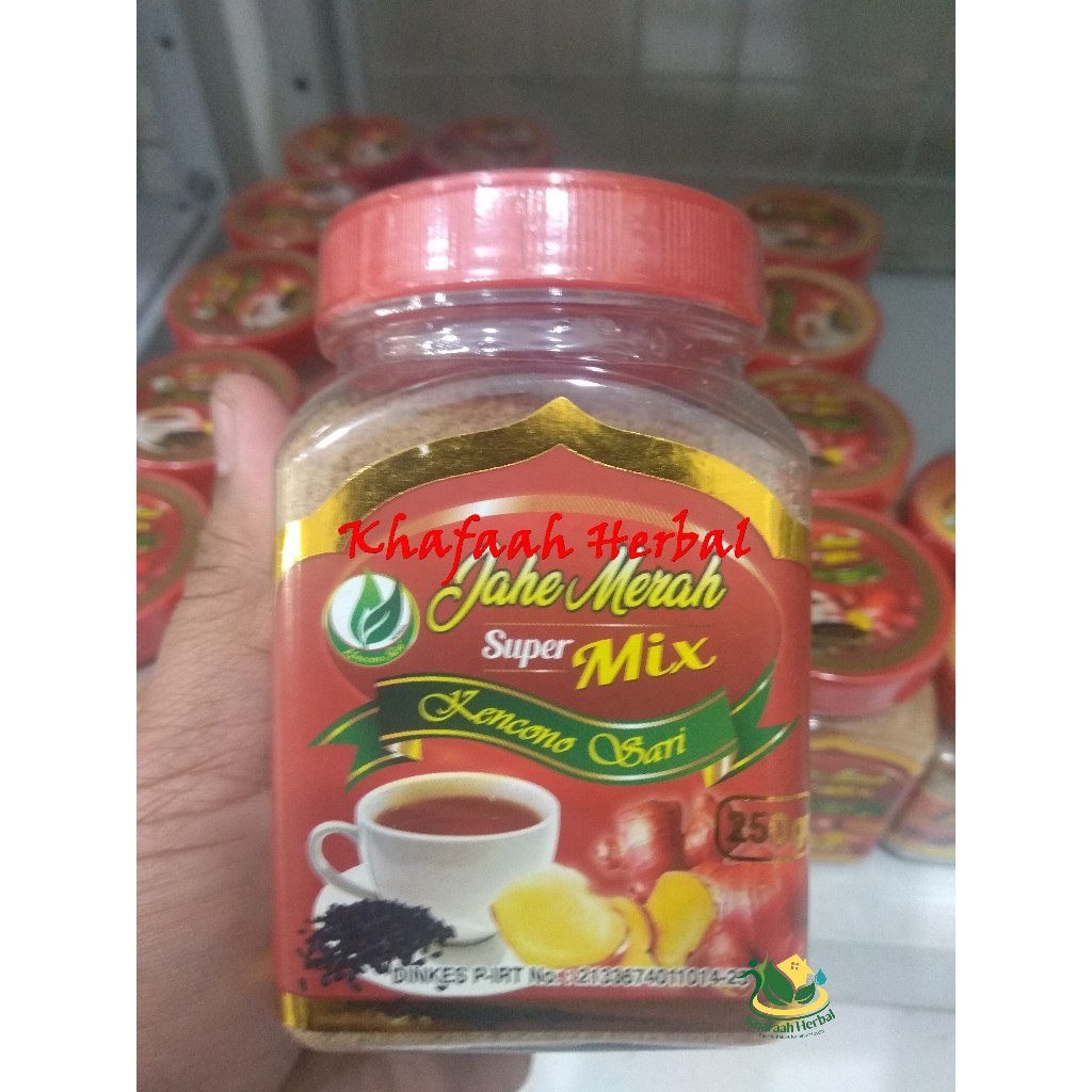 

Jahe Merah bubuk Super Mix Kencono Sari Asli Original 250 gram