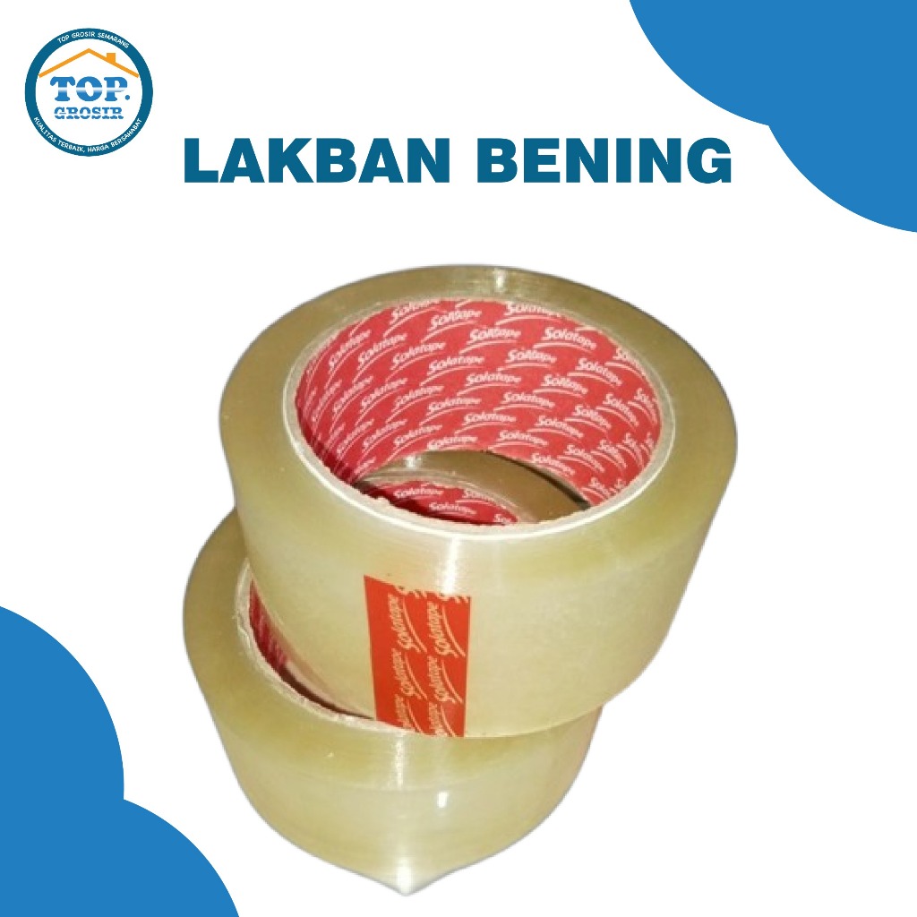 

SOLATIPE SOLASI LAKBAN BENING LAKBAN CLEAR 90 YARD 45MM X 90MM X 45MM REKOMENDASI TERMURAH