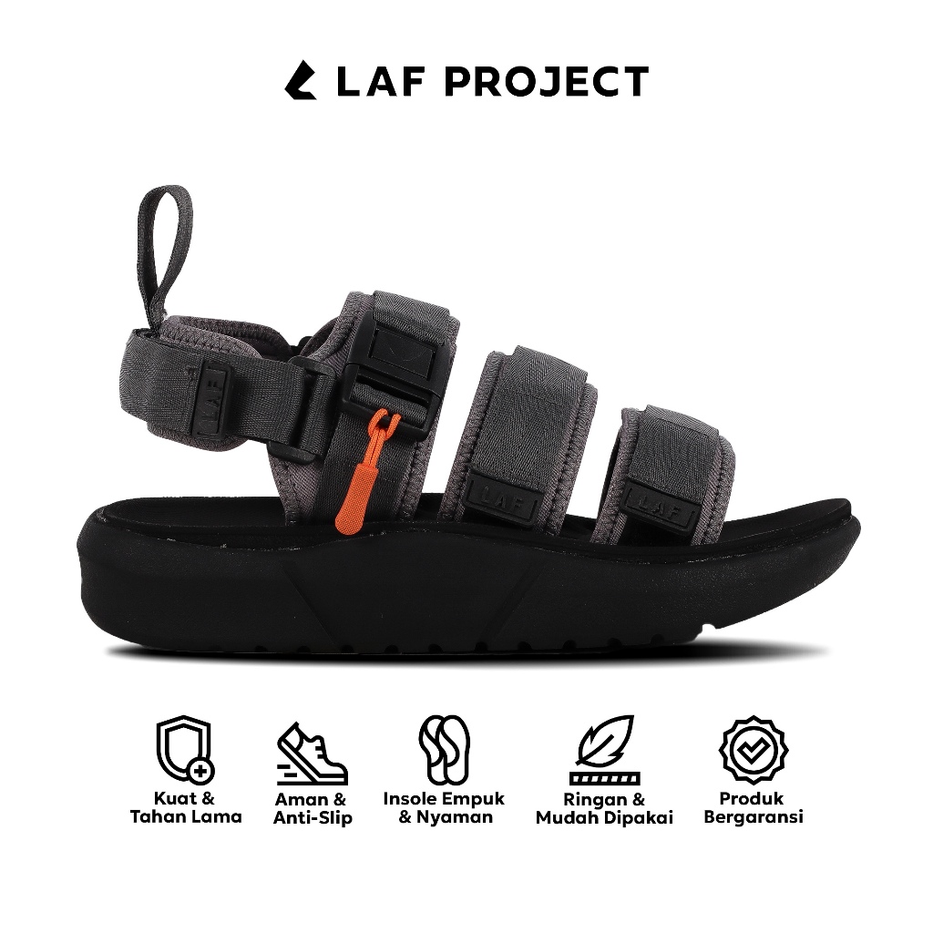 LAF Project - Sandal Traveling Pria Wanita Sendal Gunung Outdoor Casual Abu - Montana