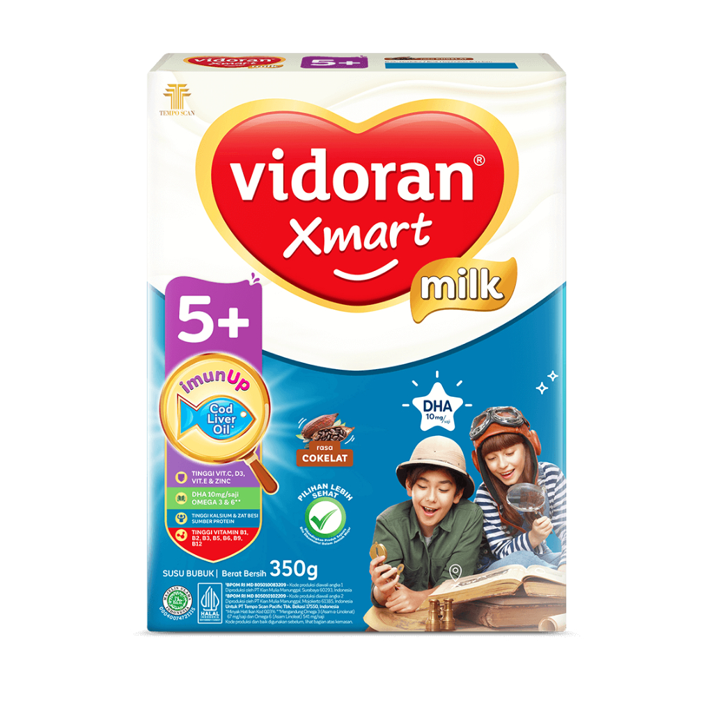 

Susu vidoran Xmart 5+ Rasa Coklat 700gr