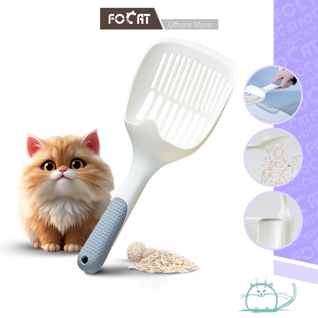 FOCAT Litter Scoop F10 Serokan Pasir Pup Kucing Anjing / Sekop Pasir Kotoran Hewan Peliharaan