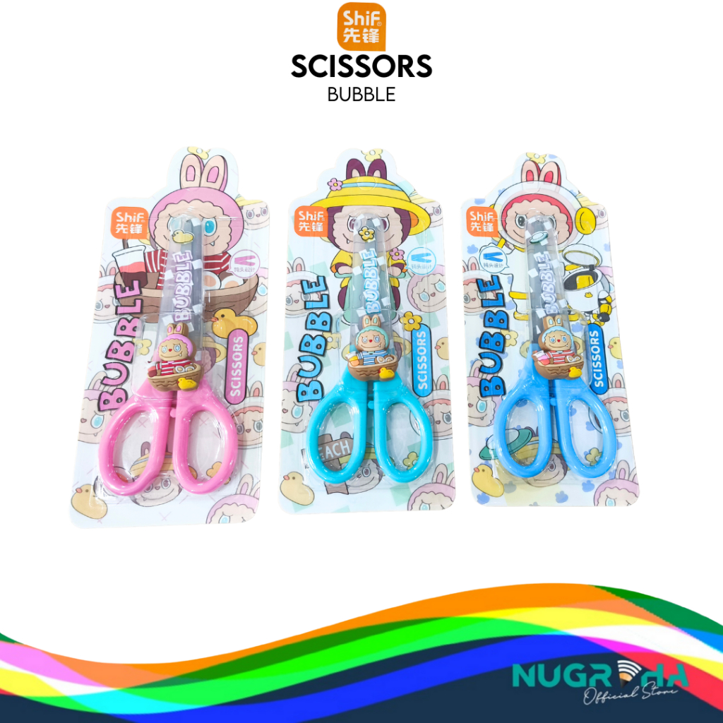 

Shif 1502 Gunting Mini Lucu Anak Sekolah Kertas Scissor Plastik Stainless Labubu