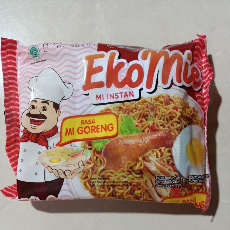 

Ekomie Mie Goreng Mi Instan 1 bungkus eko mie ECER