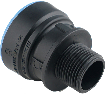 PUSH FIT HDPE / PUSH FIT ON MALE THREAD ADAPTOR 20x1/2"