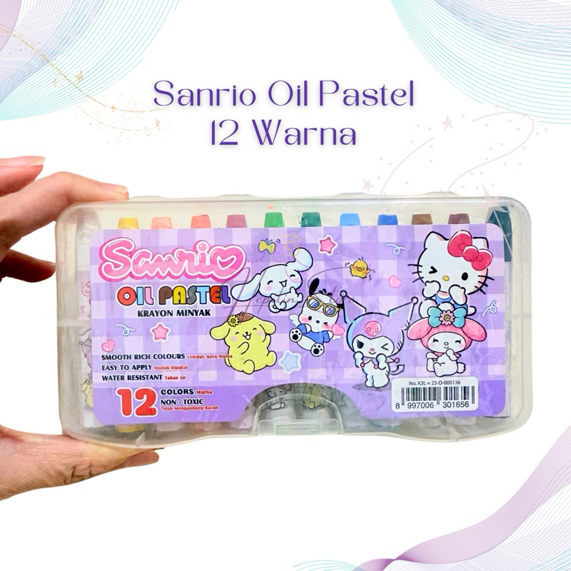 

Cartoon Oil Pastel Krayon Minyak 12 Warna / Crayon 12 Warna