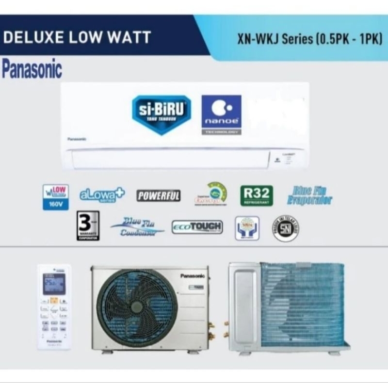 AC PANASONIC SI BIRU LOW WATT + NanoeX 0,5PK (XN5WKJ)