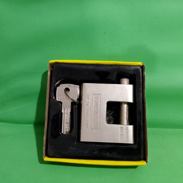 Gembok Segi  / Gembok Kotak / Gembok Panser Kunci Samping Owner