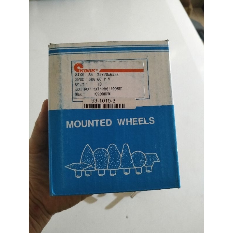 KINIK Batu Gerinda Botol Osco / Batu Gerinda Botol Osco Kinik A3 25x70x6x38 Mounted Stone Kinik