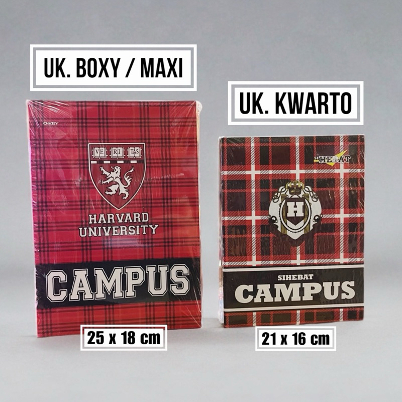 

bib Buku Tulis Campus BOXY / MAXI Panjang 50 Lembar ATLAS / BIO BOXY / MONO / OKEY / SKOLA / Sihebat