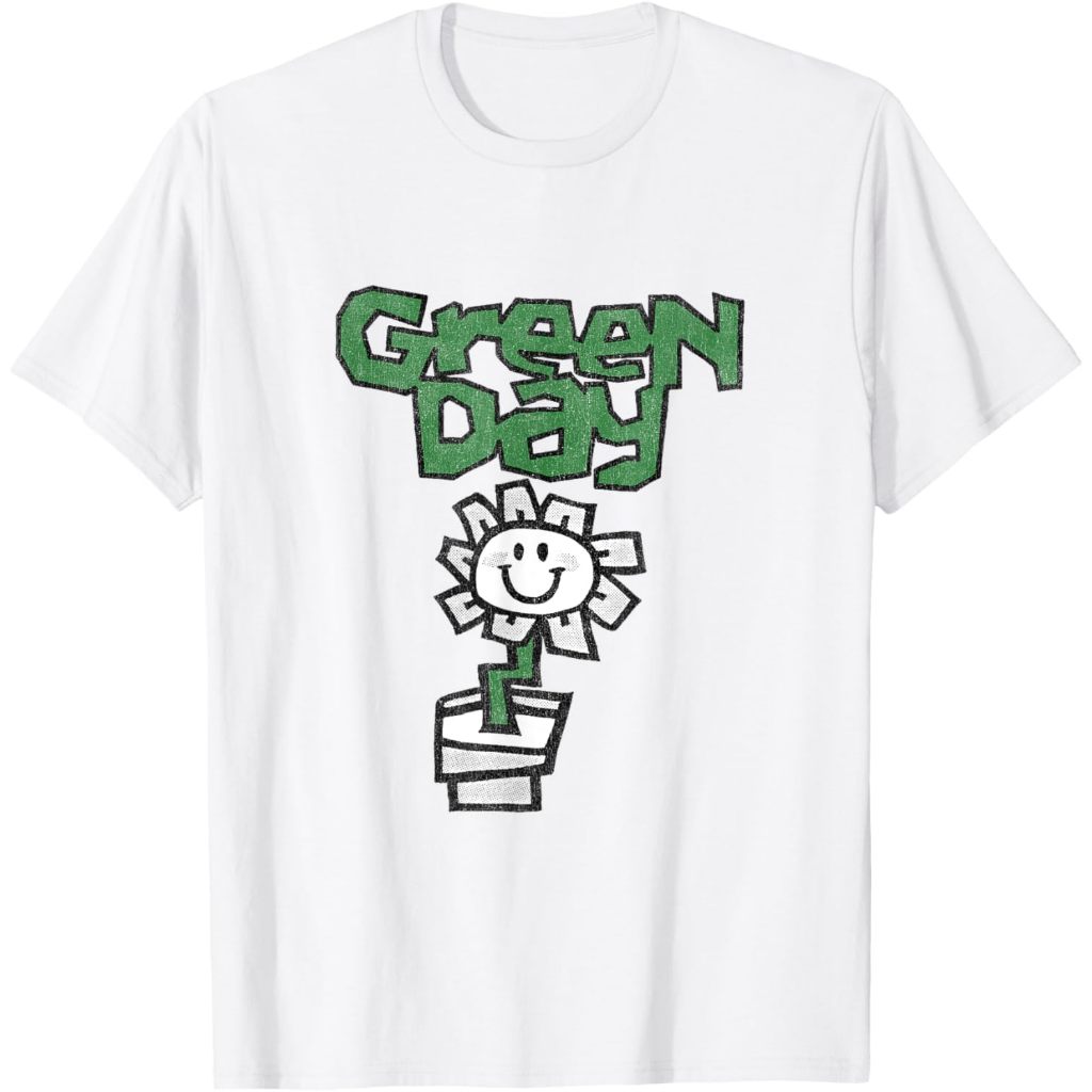 Baju Kaos Band Green Day Flower Pot T-Shirt Cotton Combed 24s: Nyaman, Stylish, dan Berkualitas Prem