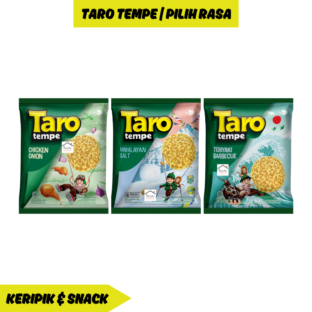 

Taro Tempe Renyah dan Gurih Berbagai Varian Pilih Rasa