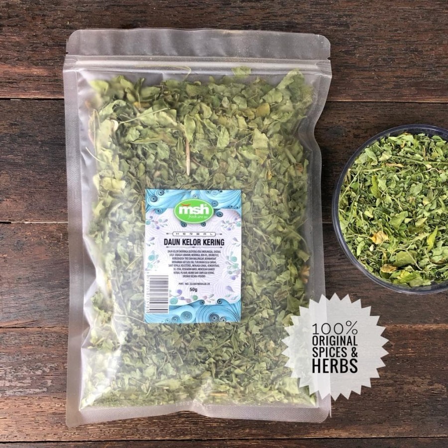 

Daun Kelor Kering Daun kelor (Moringa Oleifera) atau merunggaI Berkhasiat