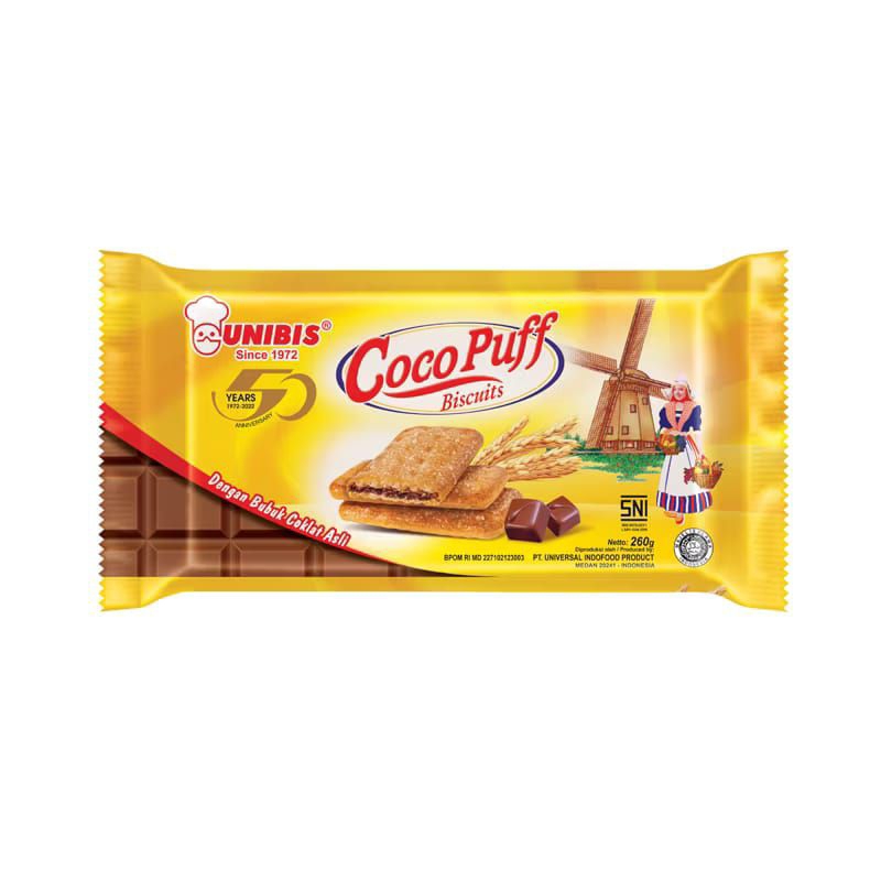 

Unibis Coco Puff Biscuits Asli 240gr