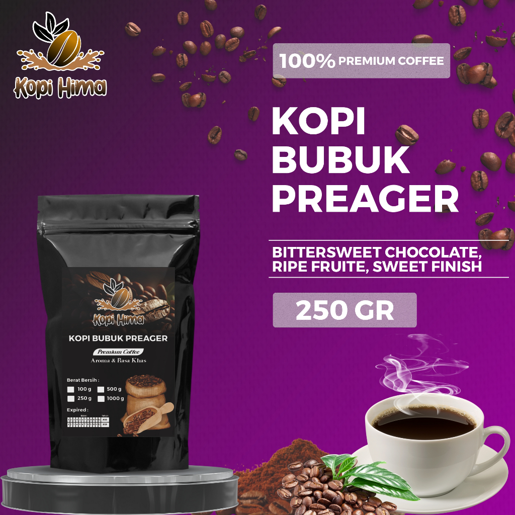 

kopi.hima - bubuk kopi preager berat 250 gram premium roasting