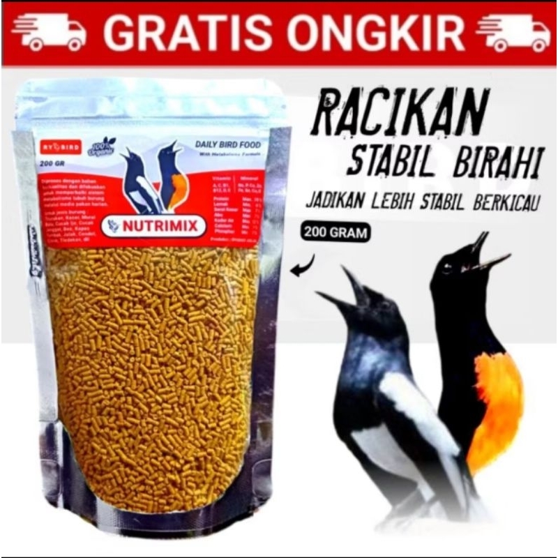 NUTRIMIX MURAI BATU KACER NUTRIMIX KUNING PAKAN BURUNG MURAI BATU
