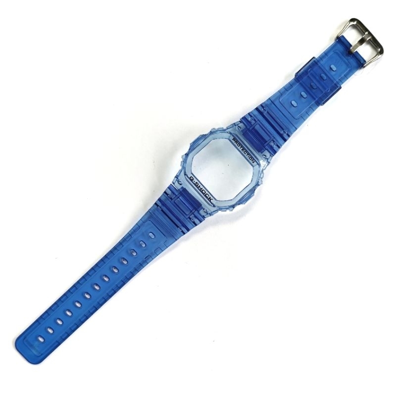 BNB STRAP BEZEL GSHOCK G SHOCK DW 5600 GW B5600 JELLY TRANSPARAN  BIRU BLUE