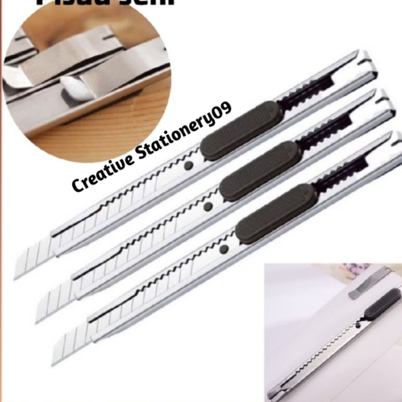 

Pisau Cutter Stainless / Pisau Kater Besi Stainless MURAH