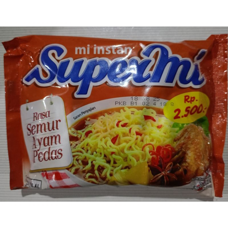 

SUPERMI Mie Instan Rasa Semur Ayam Pedas