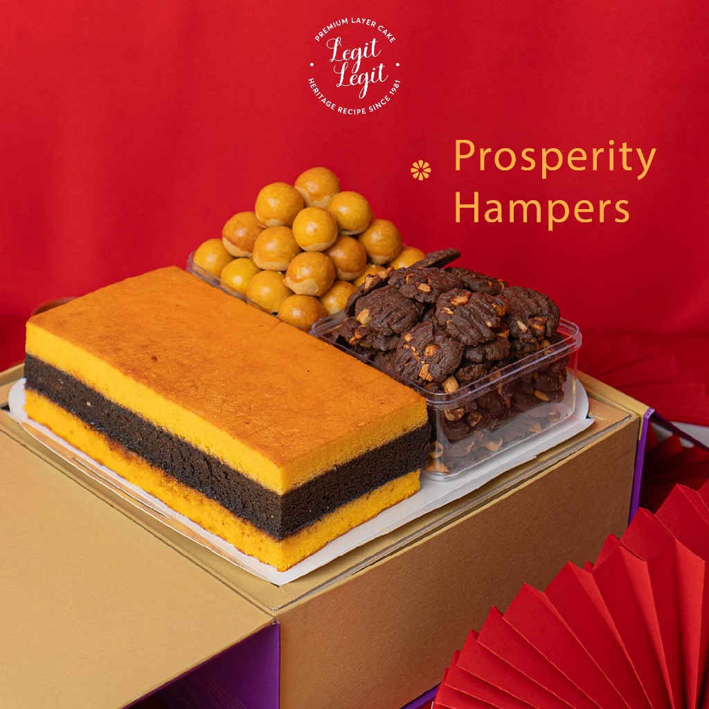 

Legit Legit Prosperity Hampers - Chinese New Year Hampers | Lunar New Year Hampers | Hampers Imlek | Parcel Imlek | Hadiah Imlek | Paket Kue