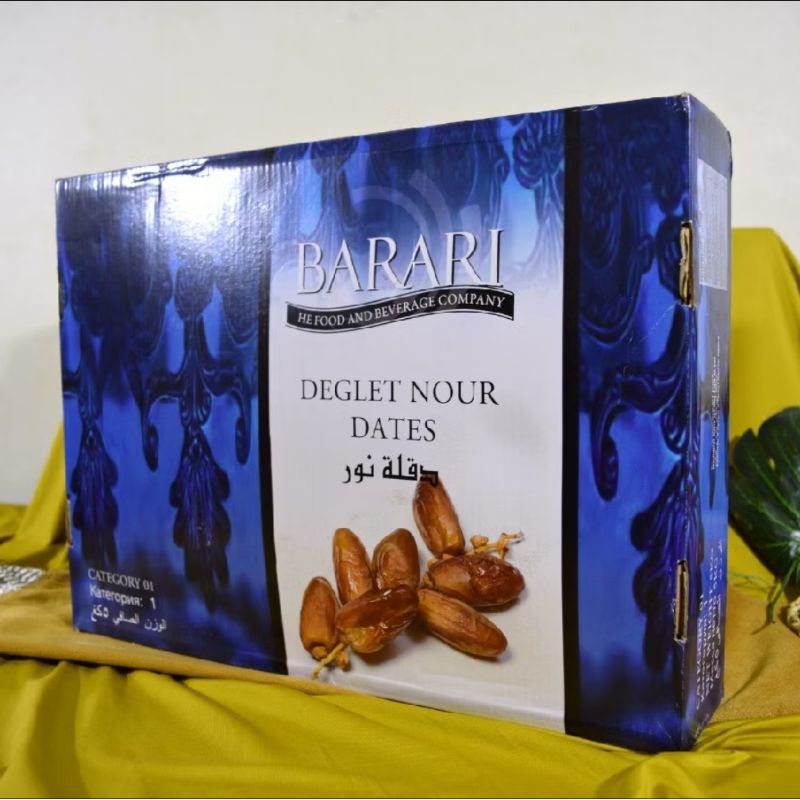 

Kurma Madu Tunisia Barari 5kg Premium ● Barari Deglet Nour Dates Algerian