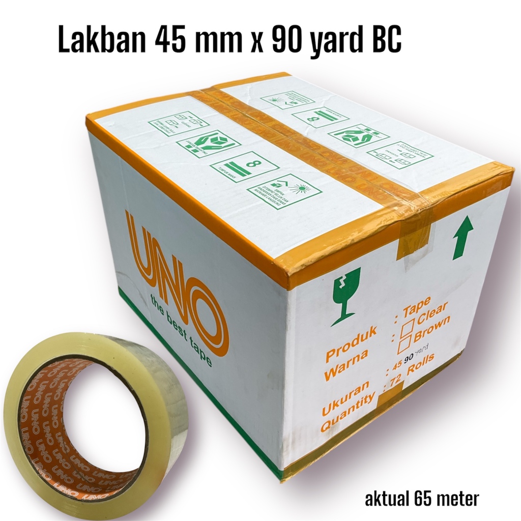

LAKBAN MURAH BENING COKLAT 45 x 90 yard HARGA 1 DUS ISI 72 ROLL