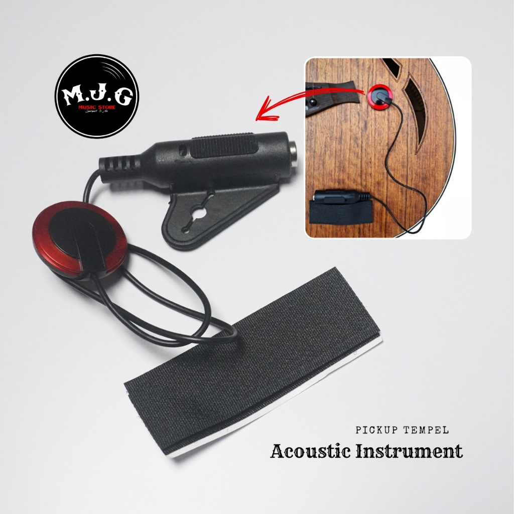 Pickup preamp tempel gitar akustik biola violin ukulele premium