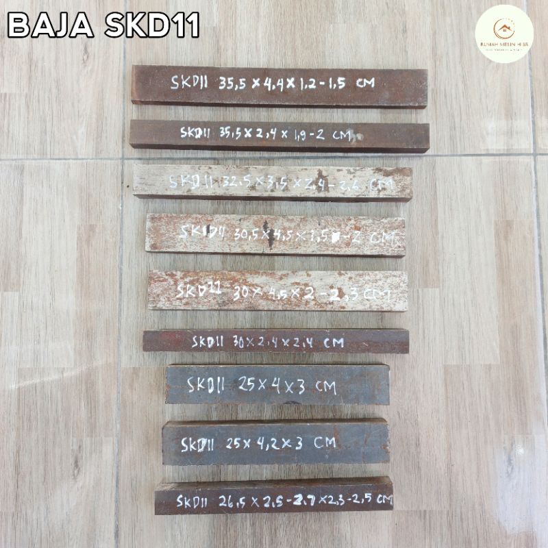 Baja SKD11 bahan pembuatan perbilahan baja berkualitas tinggi ukuran bervariasi