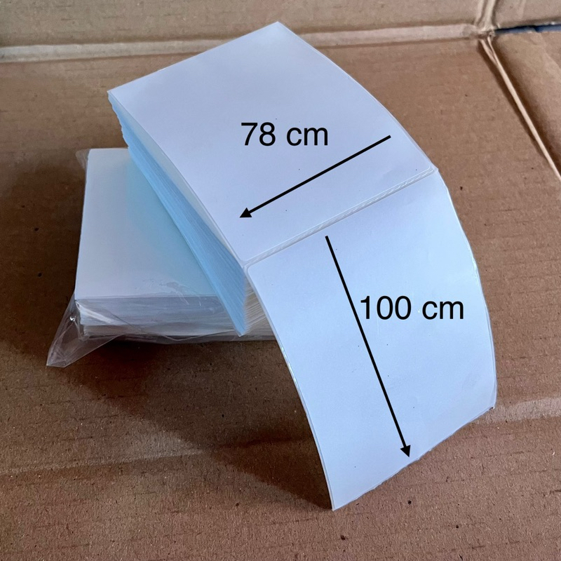 

LABEL BARCODE THERMAL 78X100 MM / 78X100MM / 80 x 100 mm / 4" x 3" CORE 1 INCH LIPAT