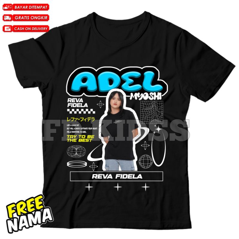 [ BISA COD ] FREE SETIKER KAOS ANAK BAJU ANAK ADEL JKT 48 FREE NAMA / KAOS TSHIRT ANAK JKT 48 ADEL O