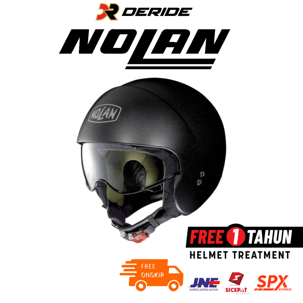 Nolan N21 Special Black Graphite 069 Scooter Helmet Half Face Helm SNI