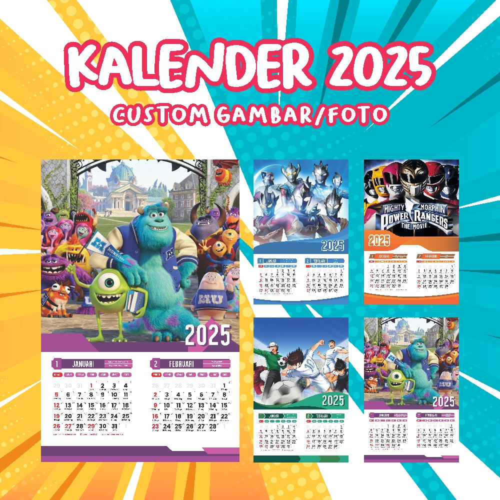 

(NEW DESIGN) Kalender 2025 Custom - Kalender Dinding - Tanpa minimal order