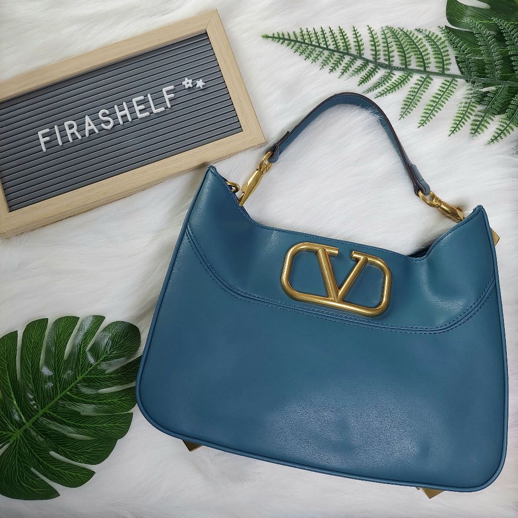 valentino garavani v logo hand bag preloved