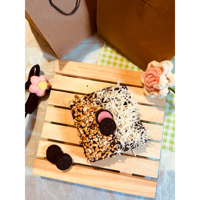 

fudgy brownies 10x10 bebas pilih toping