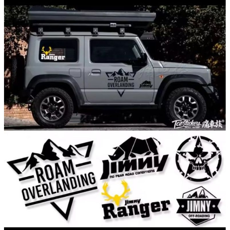 CUTTING STICKER TERBARU MOBIL JEEP, RUBICON, JIMNY, FEROZA,KATANA, DLL