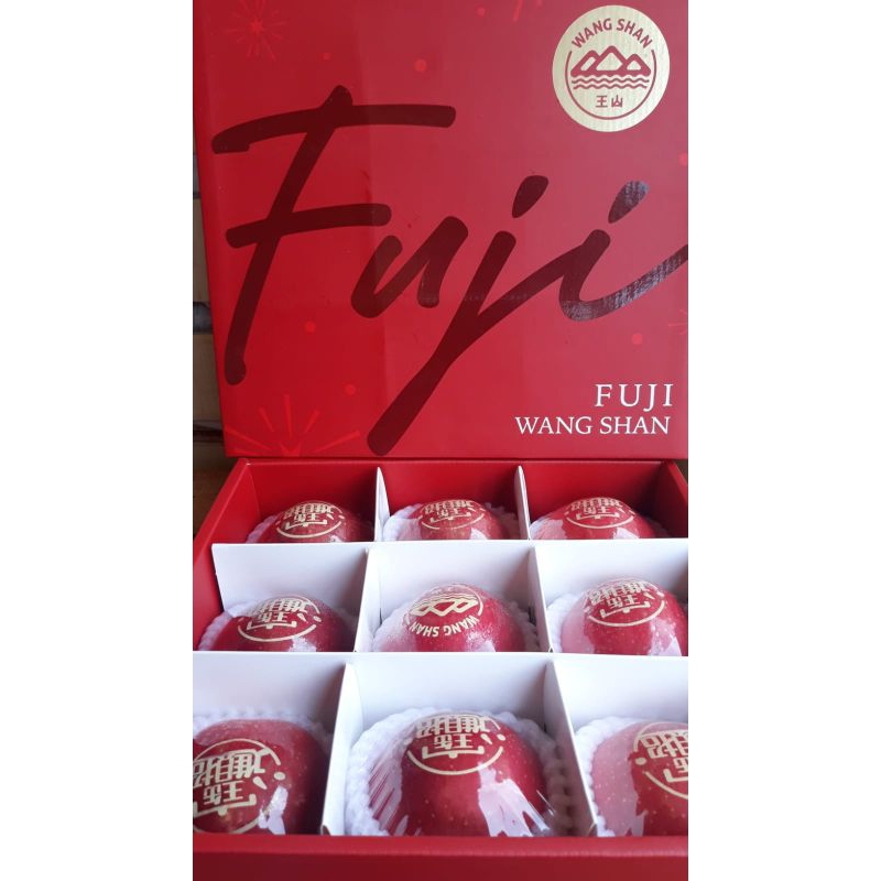 

Apel Fuji Wangshan Premium Spesial Giftbox Imlek Sincia CNY isi 9 pcs