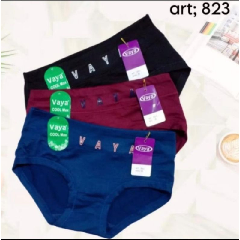 VAYA CD ORIGINAL / CELANA DALAM TERBARU TIPE 823 WANITA / PEREMPUAN / CEWEK EMBOST VAYA TENGAH ( PAK