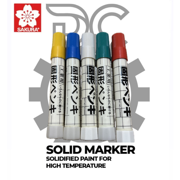 

Solid Marker Sakura / Solid Steel Marker Macam Warna / Penanda Besi Baja Permanen Kuning/Merah/Putih Sakura
