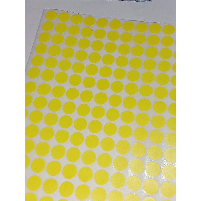 

Stiker Penanda Warna Kuning Bulat Diameter 1 cm | Yellow Colour Stiker