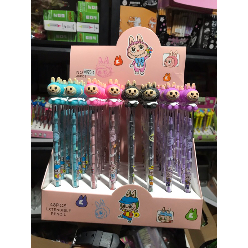 

pensil susun kepala karet labubu satuan