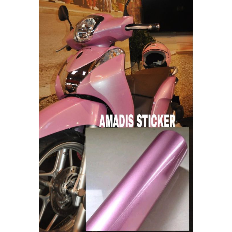 SKOTLET STIKER MOTOR PINK MUDA CANDY SKOTLET PINK MUDA METALIK CANDY SKOTLET PINK MAGENTA CANDY SCOT