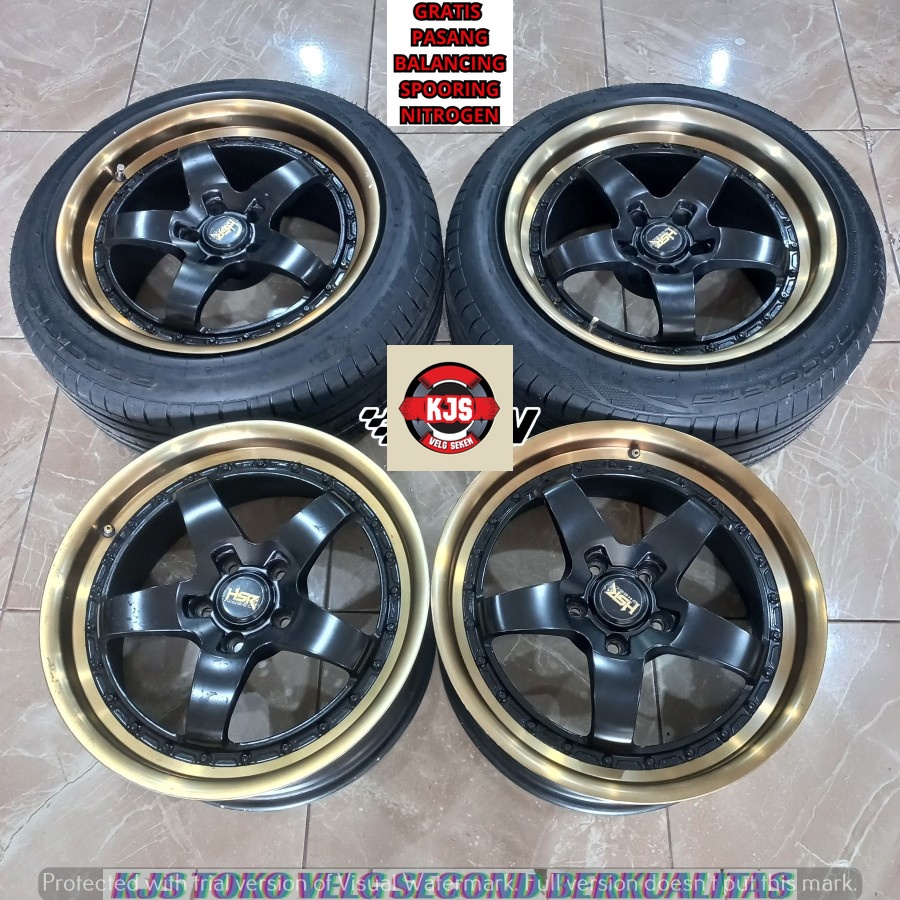 VELG RACING SECOND MODEL HSR BOB RING 18 LEBAR 8.5-9.5 COCOK BUAT MOBIL INNOVA RUSH TERIOS XPANDER C