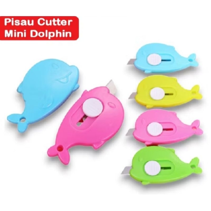 

Cutter Mini Motif Dolphin/Pisau Kecil Alat Buka Paket Serbaguna - Dolphin
