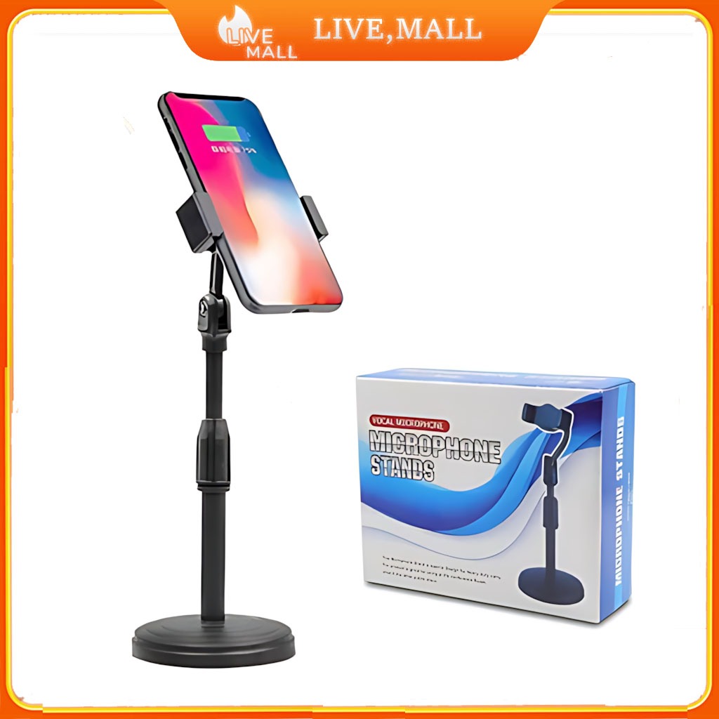 HD25 Phone Holder Standing Hp L7 Tongsis Selfie Panjang warna hitam Lazypod HD-25