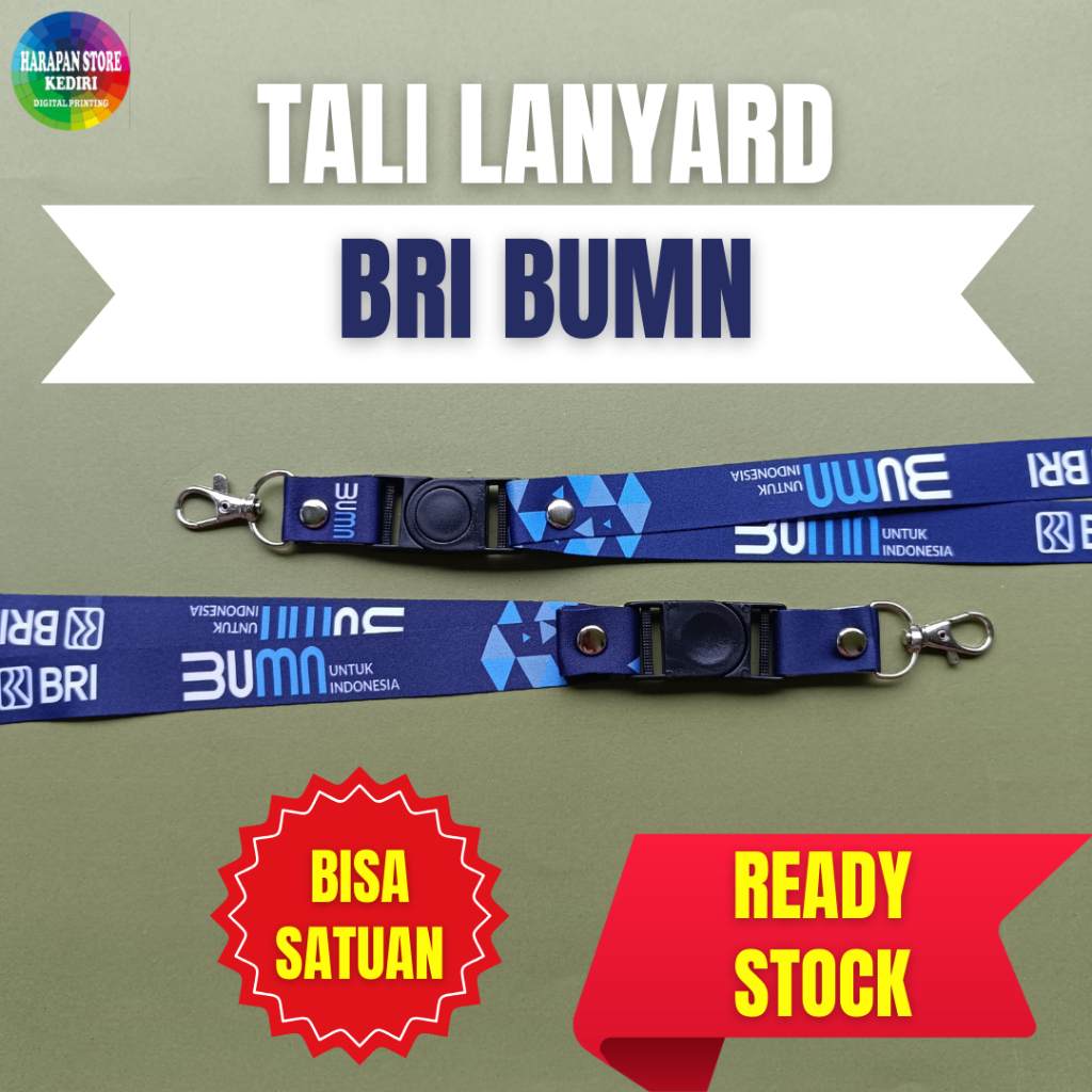 

[READY STOCK] TALI LANYARD ID CARD YOYO BRI BUMN -BISA SATUAN