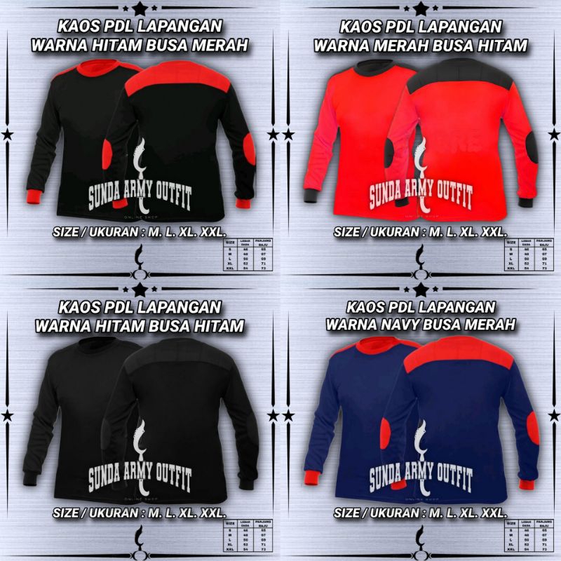 KAOS POLOS LAPANGAN LENGAN PANJANG BAJU PDL KAOS LAPANGAN LENGAN PANJANG KAOS POLOS LENGAN PANJANG K